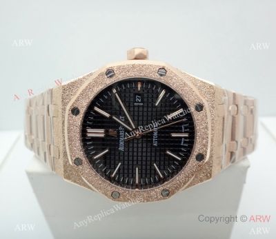 Audemars Piguet Royal Oak Frosted Rose Gold Watch - Best Replica AP 41 MM